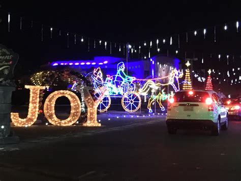Adventure Christmas lights drive thru .